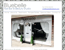 Tablet Screenshot of bluebelle-beauty.com